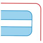 Triple Reglón Marco Rojo